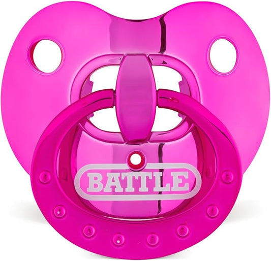 Battle Sports Binky Oxygen Football Mouthguard - Detachable Strap, Maximum Breathability, Works with Braces & No Boiling Required