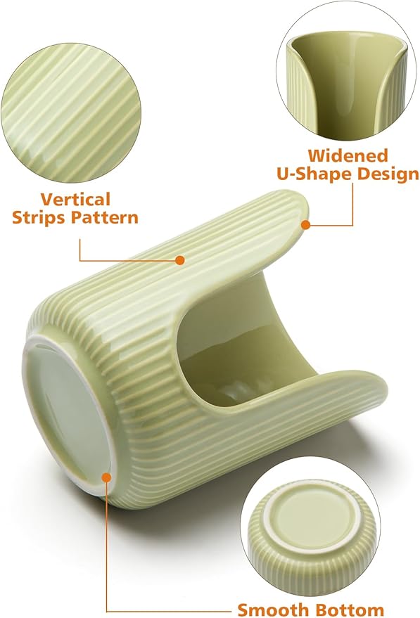 Bathroom Cup Dispenser, 3oz-4oz Ceramic Paper Cup Holder, Small Countertop Mouthwash Dixie Cups Accessories, for Vanity Countertops, Bathroom, Kitchen, and Dining Room