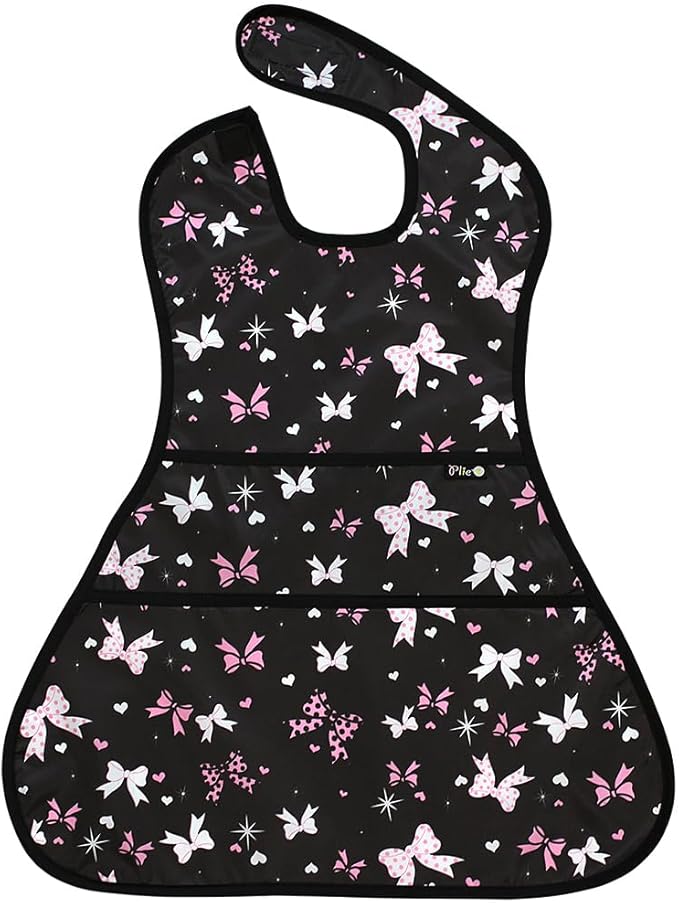 Full Coverage Waterproof Feeding Bib for Toddlers – Extra Long Apron Bib for Mealtime, Self-Feeding, High Chairn