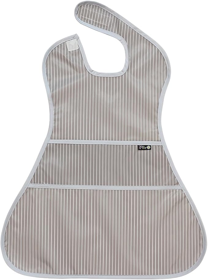 Full Coverage Waterproof Feeding Bib for Toddlers – Extra Long Apron Bib for Mealtime, Self-Feeding, High Chairn