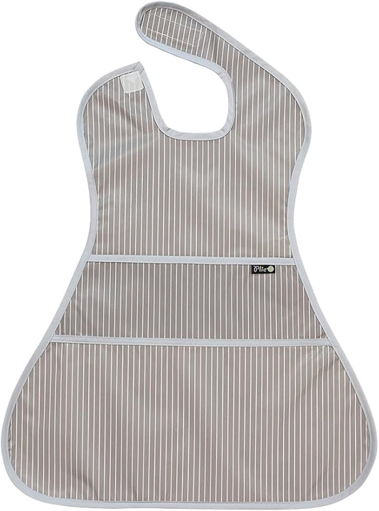 Full Coverage Waterproof Feeding Bib for Toddlers – Extra Long Apron Bib for Mealtime, Self-Feeding, High Chairn