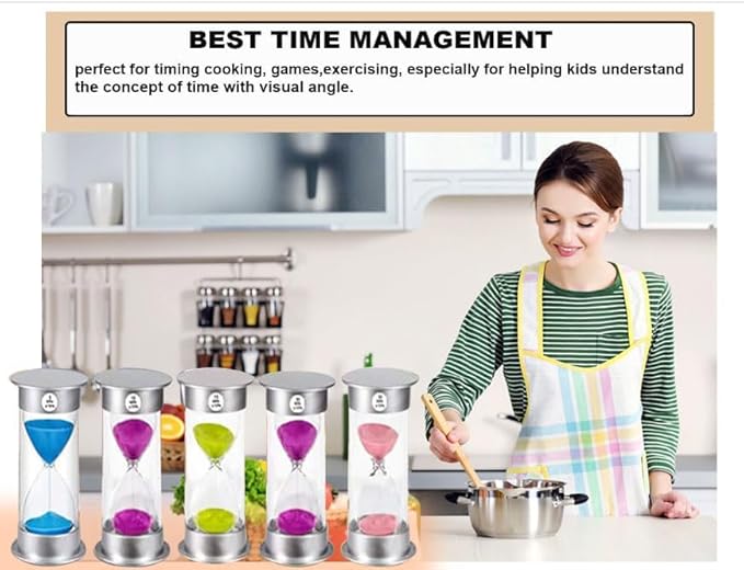 SuLiao Sand Timer, 10 Min Hourglass, Large Purple Sand Clock, Unbreakable Plastic for Kids, Games, Classroom, Kitchen, Decoration