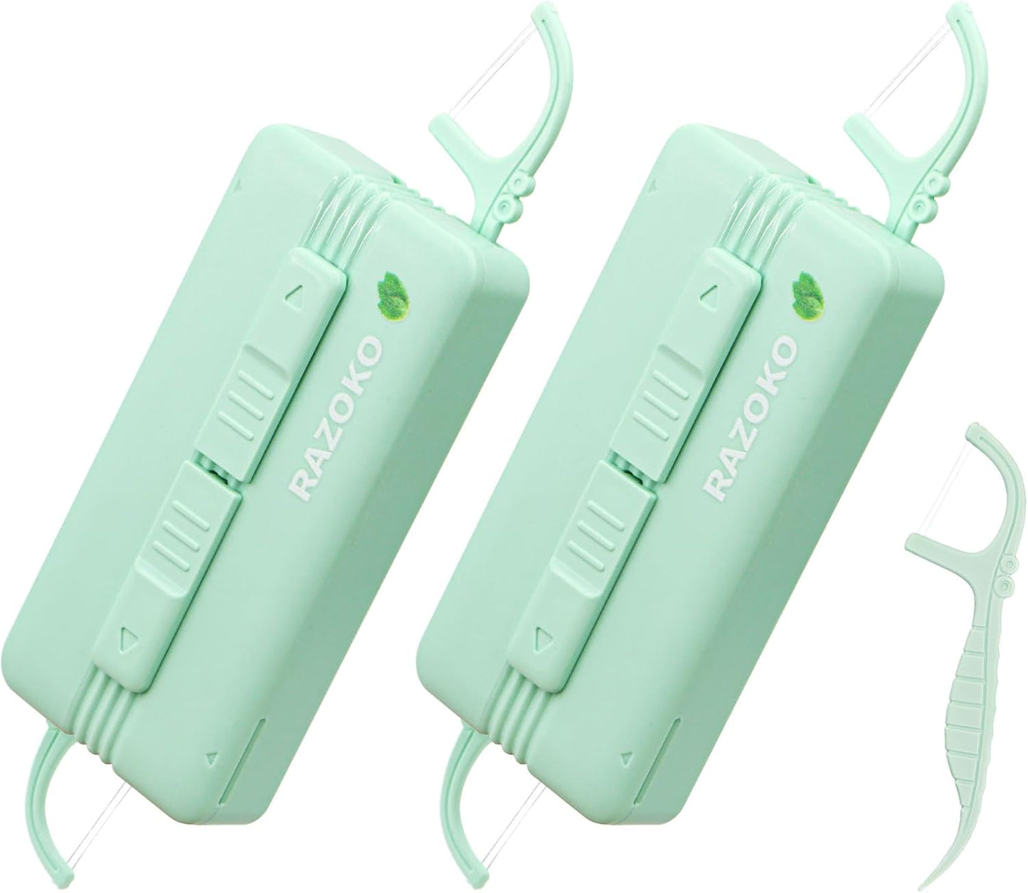 Dental Floss Picks Extra Strong Flosser Pick Toothpicks Fresh Mint (10 Count (Pack of 2))