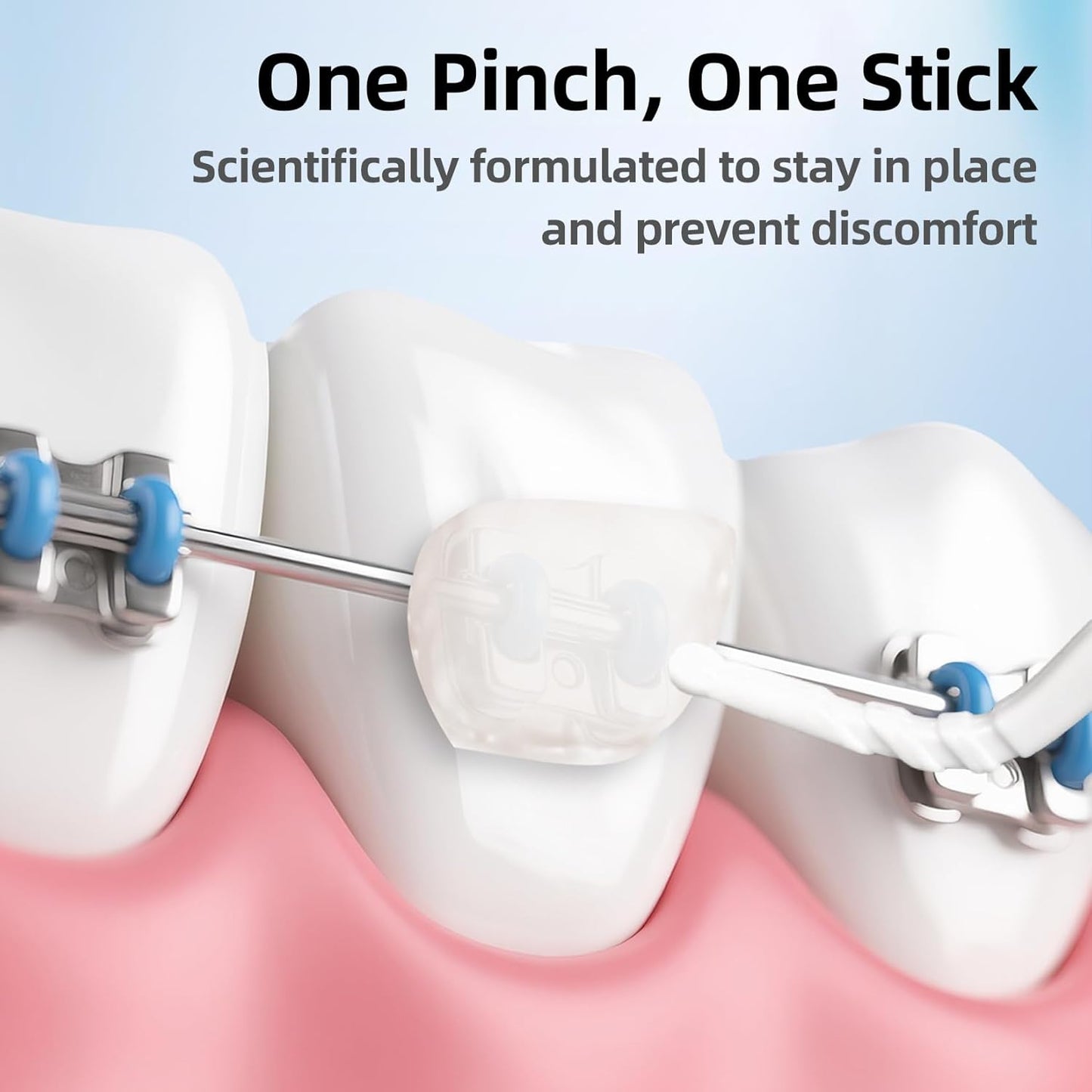 RAZOKO Orthodontic Wax for Braces Aligners Dental Wax Food Grade Orthodontic Wax Strips Precut Wax Dots