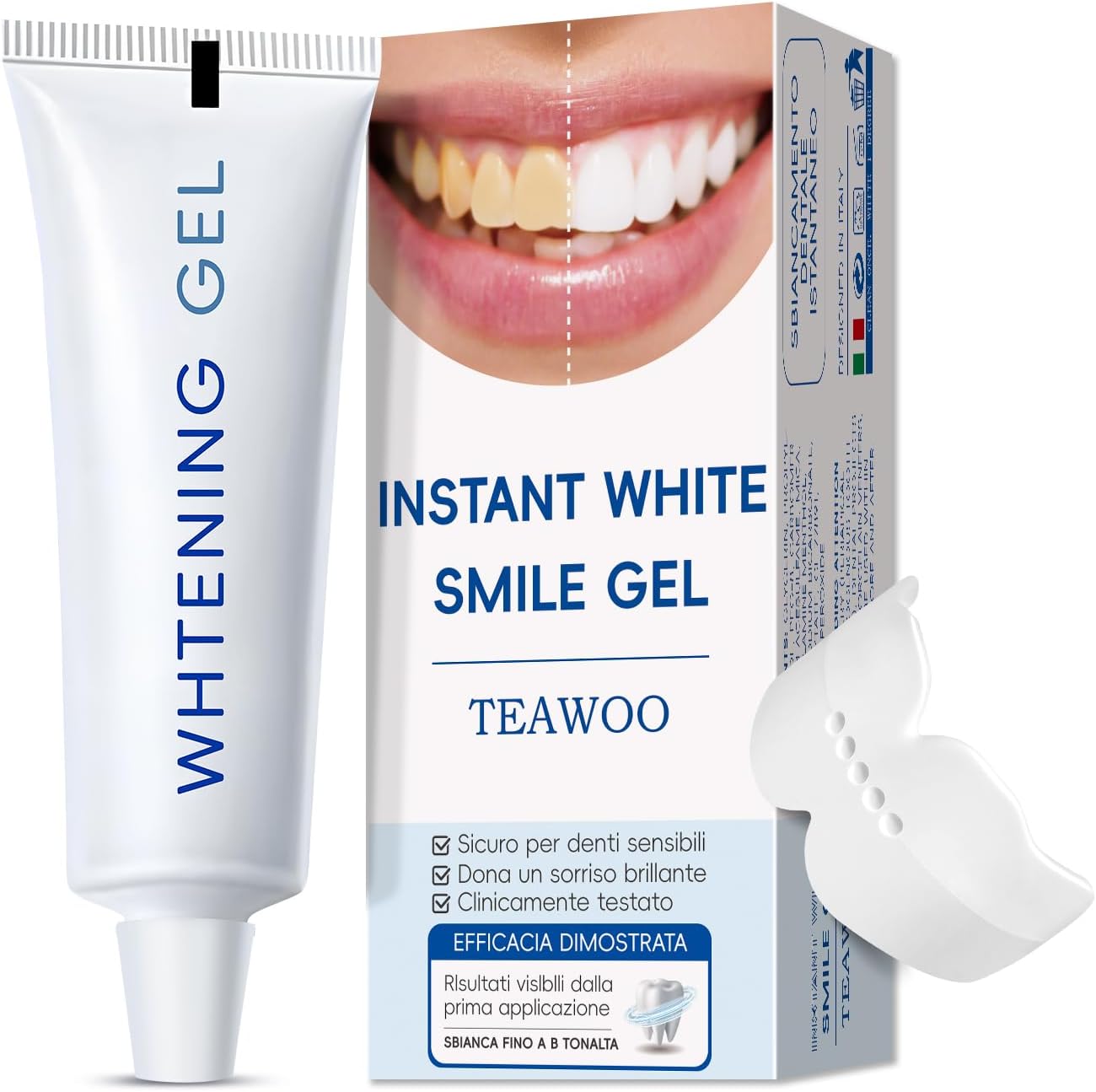 Teeth Whitening Gel –30ml, Dentist Developed WhitePlus Edition (Food-Grade Silicone Mouth Tray Included)