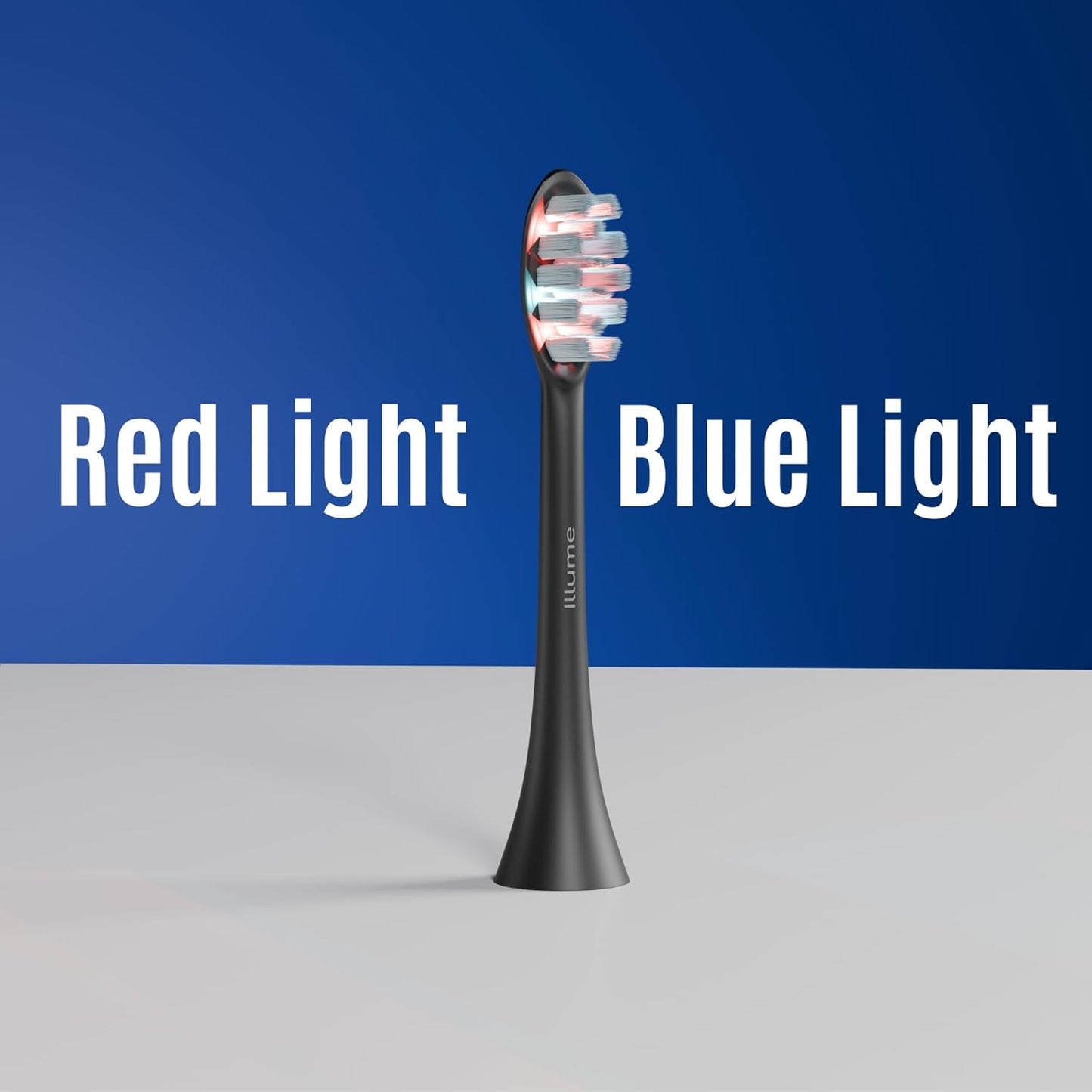 BIOLIGHT Illume Sonic Electric Toothbrush with Red & Blue Light Therapy – Professional Whitening, Gum Care & Advanced Oral Hygiene - Black