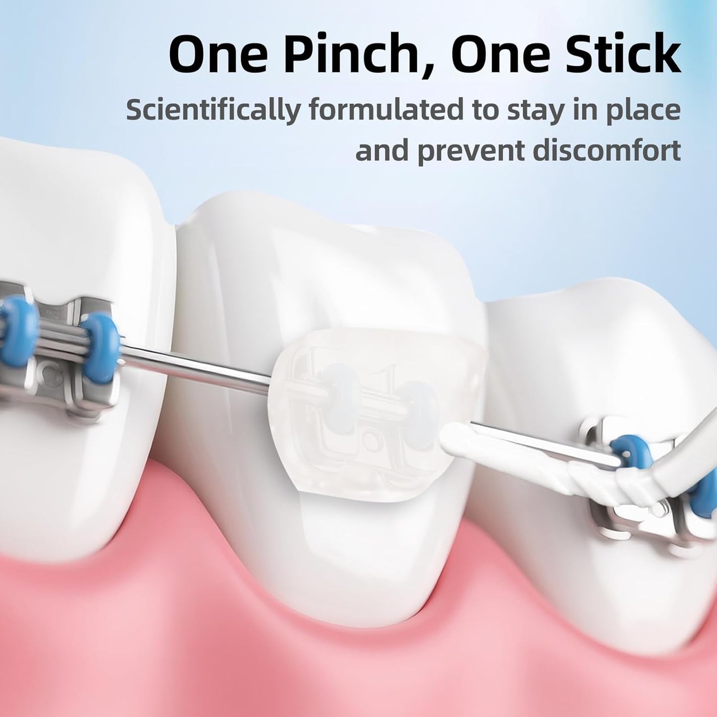 RAZOKO Orthodontic Wax for Braces Aligners Dental Wax Food Grade Orthodontic Wax Strips Precut Wax Dots