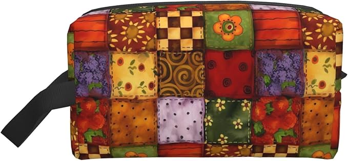 Classic Country Floral Toiletry Bag for Women Men Portable Travel Wash Bag Waterproof Gym Shaving Toiletries Cosmetic Organizer Bag, Shower Bathroom Toiletries Accessories Makeup Bag with Handle