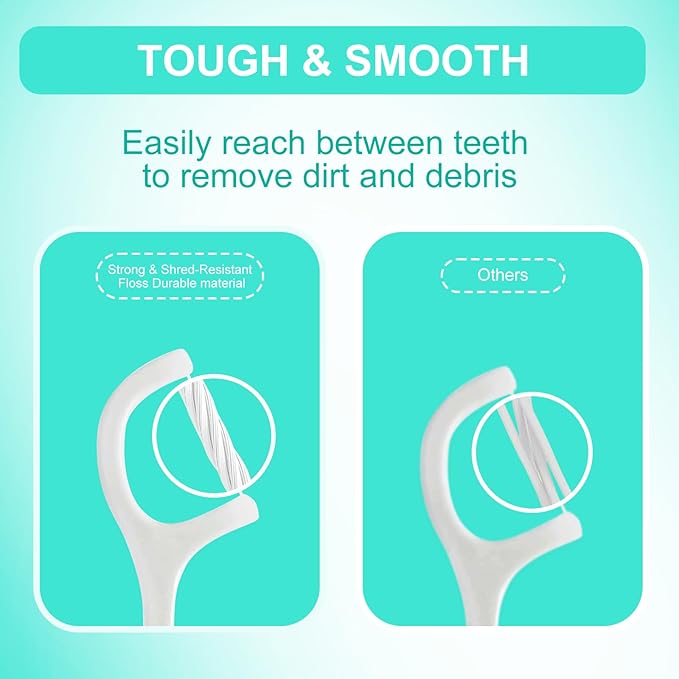 210 Ct Travel Floss Picks Bulk - Individually Wrapped Curved Tip Non-Slip Grip, for Adults Daily Oral Care, Braces Friendly, with 3 Storage Cases Home Office Travel Use, Wax-Free