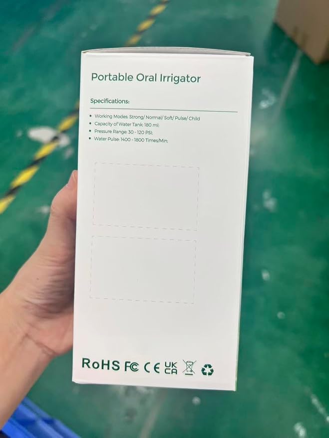 Water Flosser Travel Mini Cordless Portable: 5 Modes Water Dental Floss with Telescopic Water Tank, 4 Tips, IPX7 Waterproof (Green)