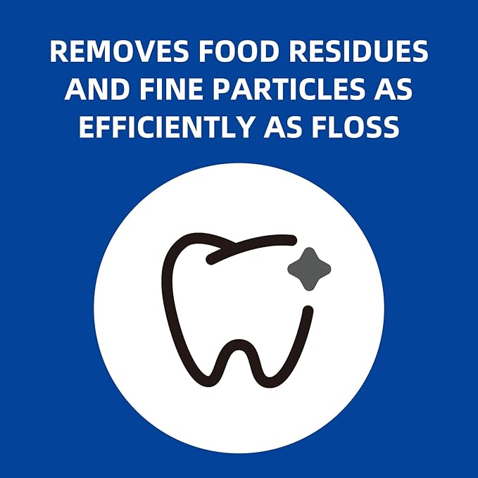 Dental Floss Picks for Teeth Cleaning, Easy to Use Disposable Interdental Brushes with Convenient Carry Case (Blue, 300 Count)