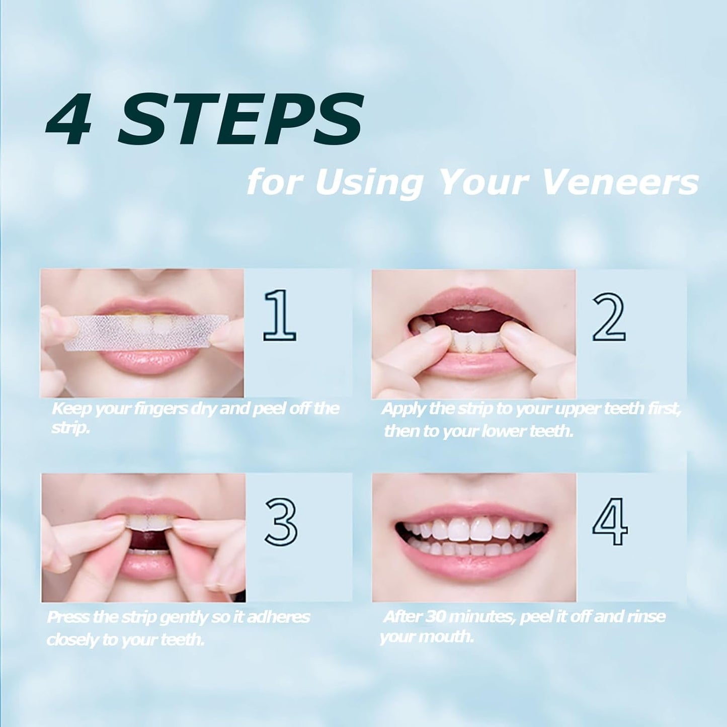 Teeth Whitening Strips Kit, 28 Pieces White Strips for Non Sensitive Tooth, Trras Bandas Blanqueadoras De Dientes, Wine White Wipes for Teeth to Remove Coffee Smoking Soda Stain - 14 Treatment