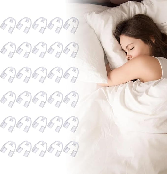 Teeth Grinding Night Guards Teeth Cushion Mouth Guard Protection Braces Anti-Grinding Braces Teeth Protector Sleep Teeth Grinder for Adults and Children (30 Pack)