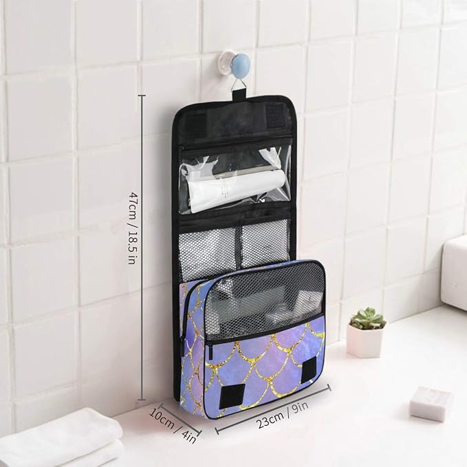senya Hanging Travel Toiletry Bag Kit Makeup Case Cosmetics Organizer for Men Women