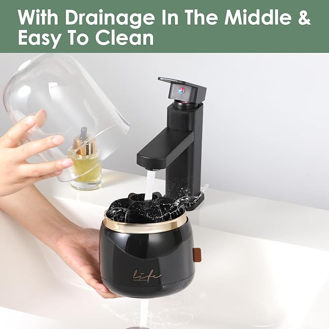 Toothbrush Holders for Bathrooms,Rotating 7-Slot with Cover and Draining Water,Kids Electric Toothbrush Holder and Toothpaste Stand Storage for Bathroom Accessories Counter Organizer Vanity