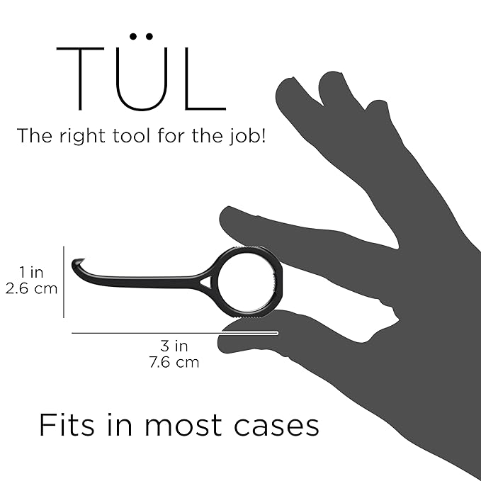 TÜL | Only Invisalign Remover Tool Made in the USA | Lifetime Replacements | Ortho Recommended Aligner Remover Tool & Retainer Remover Tool | Black 4 Pack | Top Invisalign Accessories