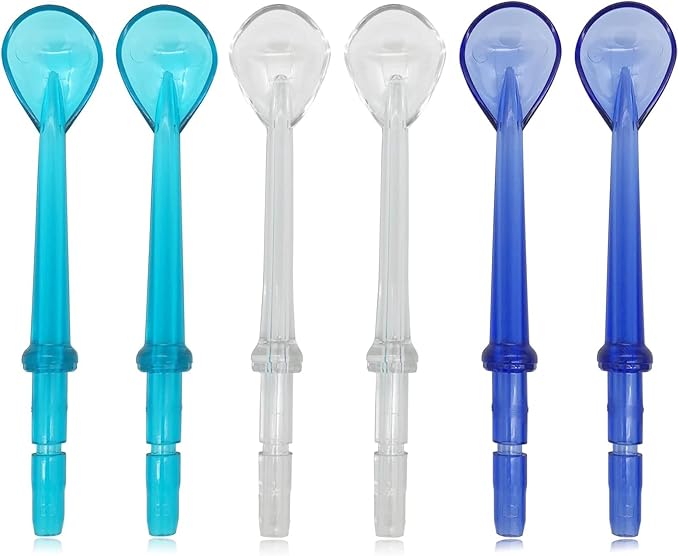 Tongue Scraper Attachment Replacement for Waterpik Water Flosser, Replacement Tips for Waterpik Water Flosser 6 PCS