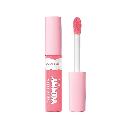 COVERGIRL Clean Fresh Yummy Lip Gloss, Sheer, Natural Scents, Vegan Formula - 500 Havana Good Time, 0.33 fl oz