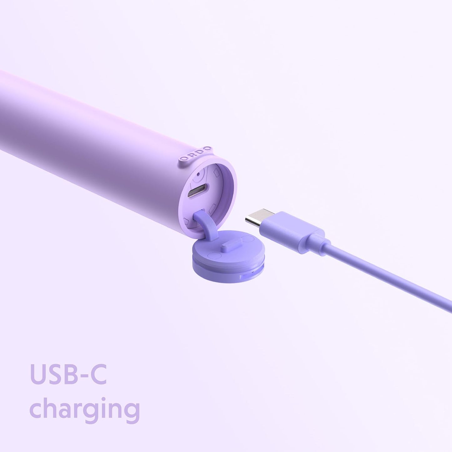 ORDO Lite Sonic Toothbrush, Electric Toothbrushes with 35,000 Pulses Per Min, Dual Modes, Over 5 Weeks Battery, Smart Timer, Waterproof, USB C, Lavender
