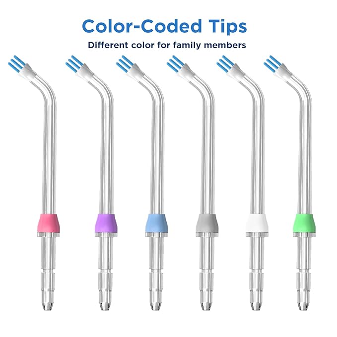 Replacement Heads for Waterpik, Replacement Picks for Water Pik Water Flosser (6 Plaque Chaser Tips)