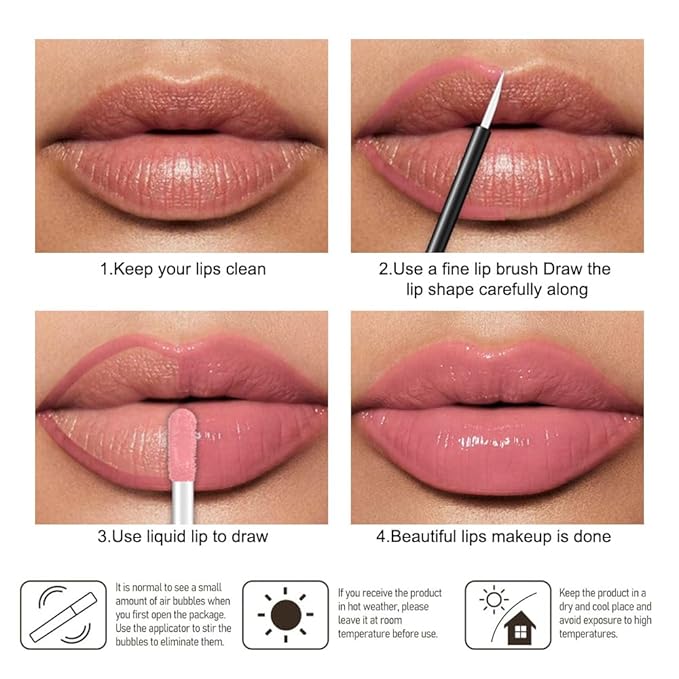 Kaely Longwear No-Budge Lipstick for Women, Highly Pigmented Liquid Lip Color Makeup, Non-Transfer Lip Gloss Stain Waterproof Smudge Proof 24 Hour, Instant Shine, Vegan & Cruelty-Free, 19 PINK FLIP