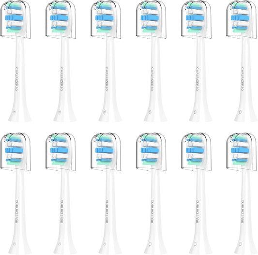 Replacement Toothbrush Heads for Philips Sonicare Replacement Heads, Electric Replacement Brush Head Compatible with Phillips Sonicare Electric Toothbrushes, 12 Pack