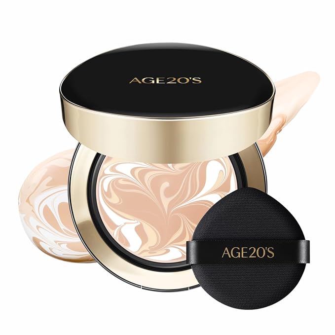 [NEW] AGE20'S Signature Essence Pact | 13C PORCELAIN | Vegan Korean Cushion Foundation | Pack of 1 | Cream Foundation, Dewy & Glow Finish, Natural Coverage, SPF 50+