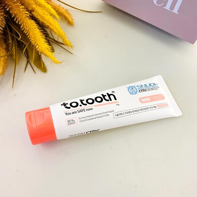 Generic totooth MOM Toothpaste 3.35oz – for Pregnant Women, Gentle Care for Sensitive Gums, Freshens Breath, Strengthens Gums, Moisturizes Mouth, Soft Coconut Foam, Paraben-Free