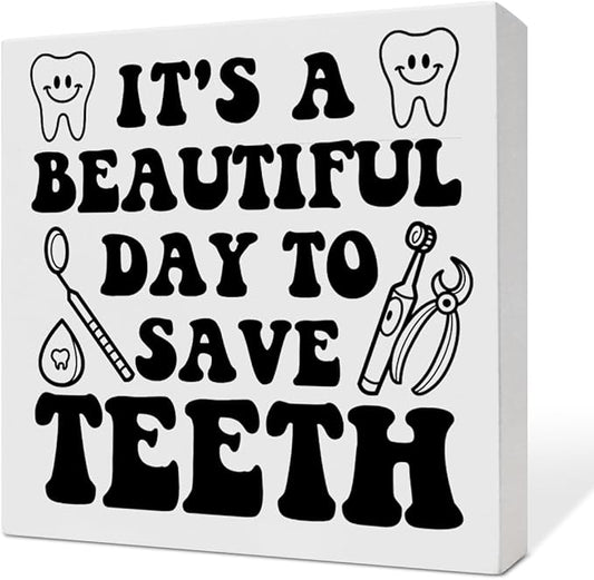 Dentist Gifts for Women Men Doctor, Gifts for Dentists Dental Assistant Student, Dental School Graduation Hygienist Gifts, Dental Decorations for Office Room Desk, Dental Office Decor, Save Teeth