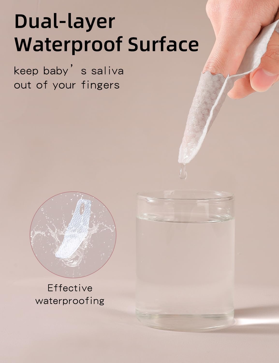 Baby Finger Toothbrush，Baby Tongue Cleaner Wipes for Infant Tooth and Gum Cleaning, 59Pcs Disposable Wipes Toothbrush for Newborn Oral Care