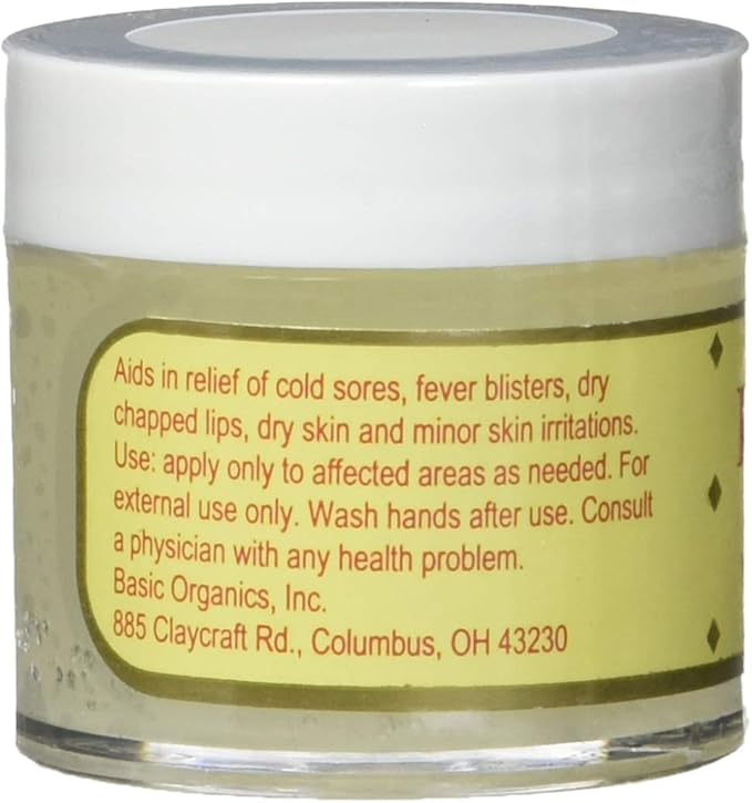 Basic Brands - L-Lysine Ointment - 0.875 oz - Lysine Cold Sore Treatment and Blister Relief - Soothes Chapped Lips and Dry Skin – 2-Pack