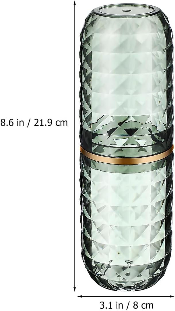 GALPADA Portable Toothbrush Travel Case Sturdy Toothbrush Holder Cup Reusable for Camping Hotel