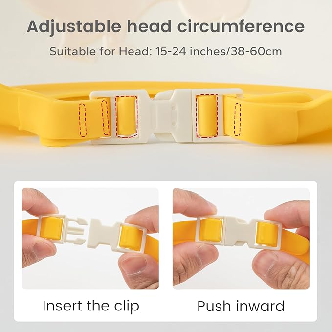 FUNUPUP 2 Pack Adjustable Toddler Hair Washing Bathing Cap Shield Baby Shower Visor Shampoo Cap Protect Baby Eyes (Dinosaur)