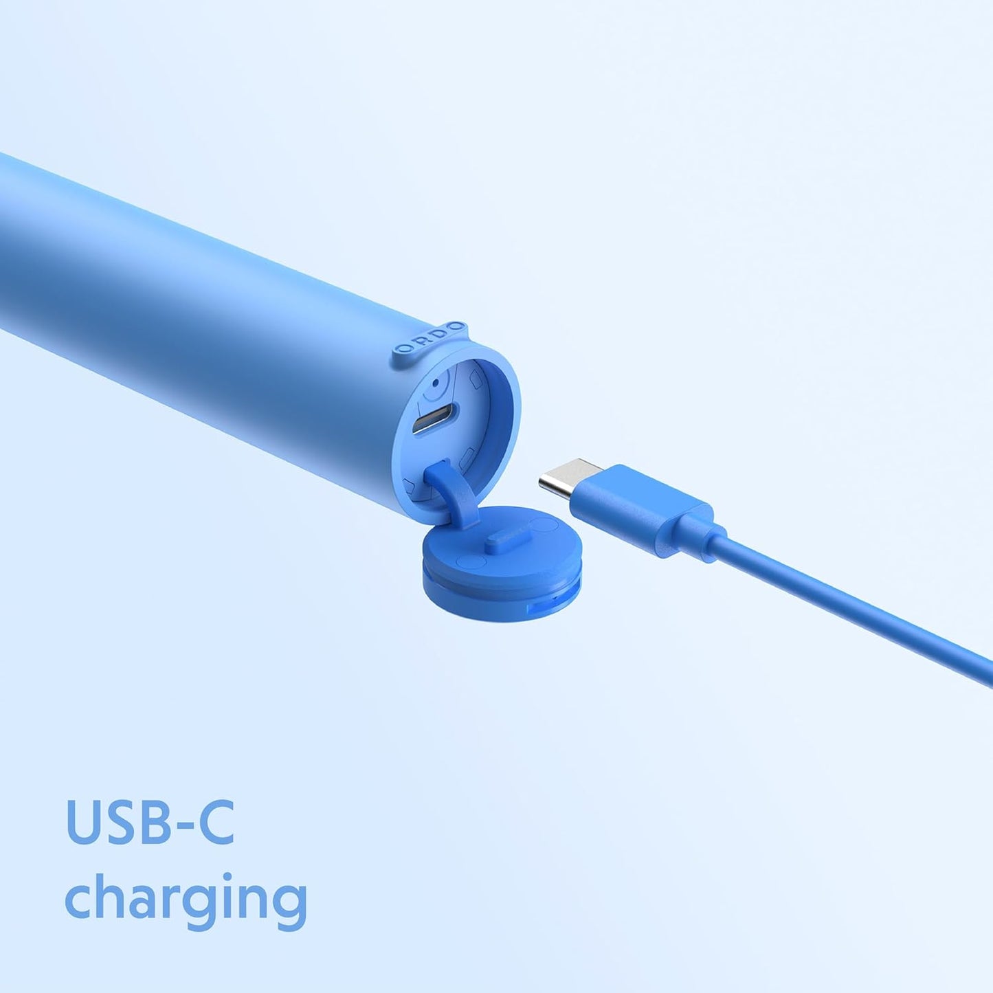 ORDO Lite Sonic Toothbrush, Electric Toothbrushes with 35,000 Pulses Per Min, Dual Modes, Over 5 Weeks Battery, Smart Timer, Waterproof, USB C, Sky