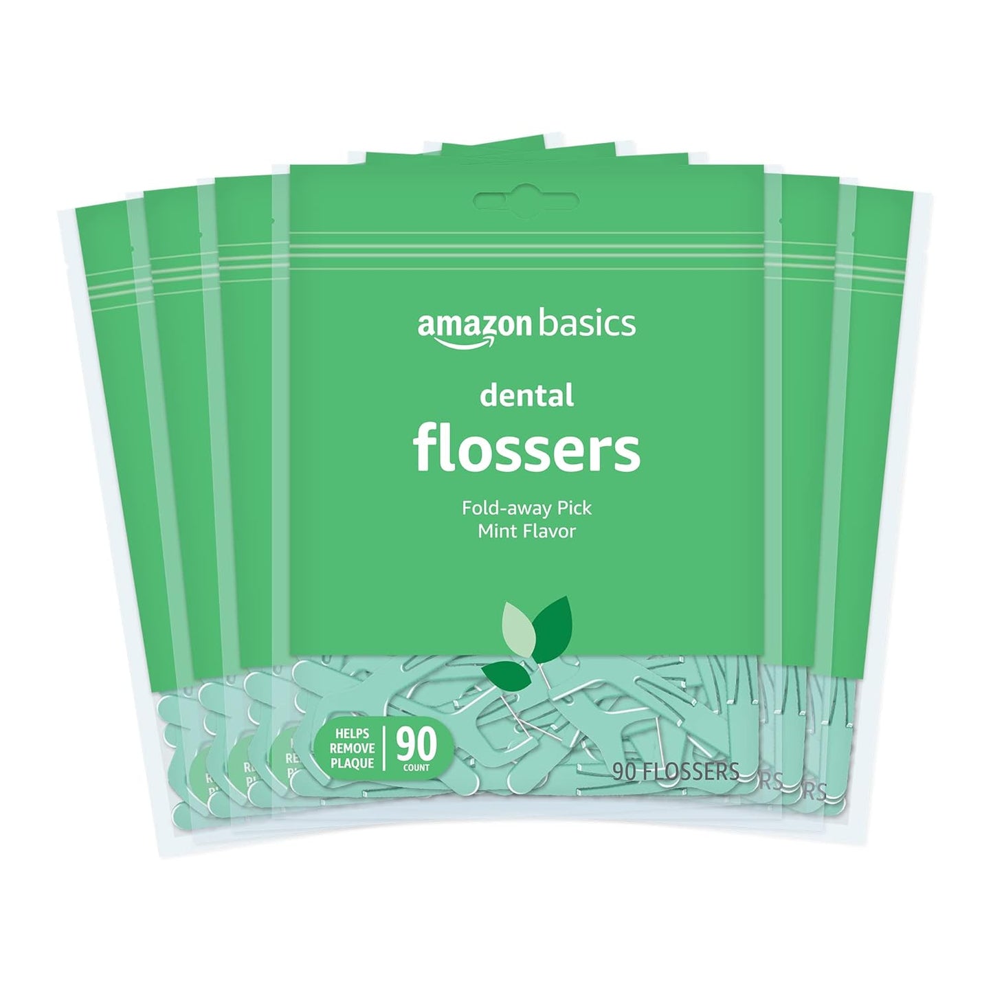 Amazon Basics Mint Dental Flosses, 540 Count (Pack of 72)