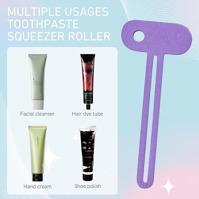 5 Pack Premium Metal Toothpaste Squeezer Durable & Ergonomic Design Zero Waste for Toothpaste & Cosmetics Stylish & Vibrant Colors