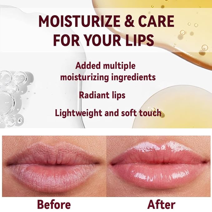 1Pc Pale Pink Butter Lipstick Tinted Lip Balm, Shine Moisturizing Plumper Lipstick for Women, Natural Nourishing Hydrating Lip Gloss Stain for Dry Lips, Lightweight Lip Liner Care Vegan Makeup