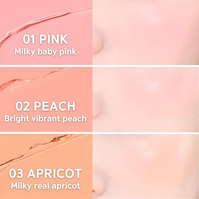 BBIA Ready To Wear Downy Cheek Cream Blush 8 Color - Creamy Blendable & Buildable Blush Dewy Texture & Matte Finish High Pigment Longlasting Lightweight Natural Face Makeup, 0.10oz (07 DOWNY ANGEL)