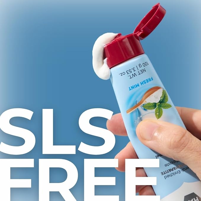 Red Seal Hydroxyapatite Baking Soda Toothpaste – Fluoride Free, NATRUE Certified Natural – Supports Enamel Mineralization and Brightens Teeth Naturally, SLS & Paraben Free, Vegan, Cruelty-Free