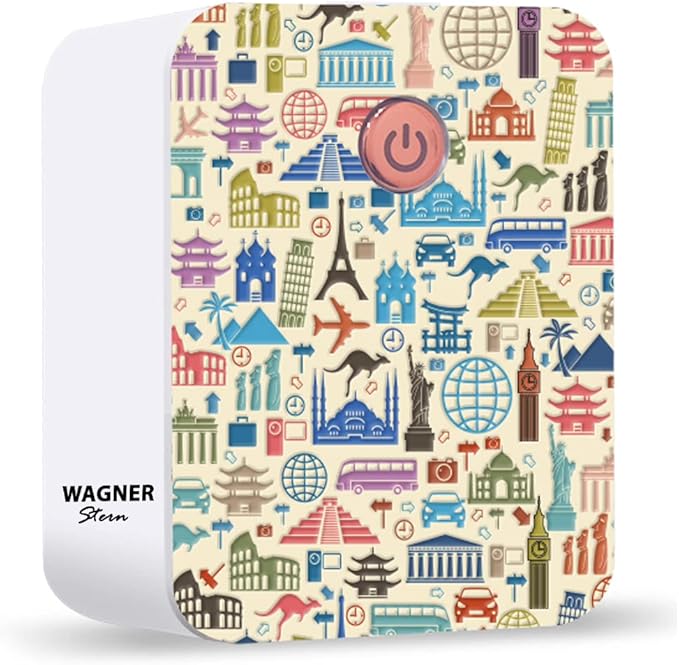 Wagner & Stern UV Toothbrush Sanitizer. Rechargeable Battery, 3D Design, Compatible with All Brush Heads.