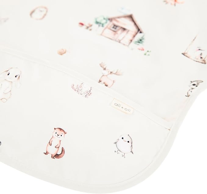 Ali+Oli Smock Bibs for Babies, BPA-Free Oeko-Tex Certified, Waterproof Baby Smock, Machine Washable, Toddlers Ages 6m+