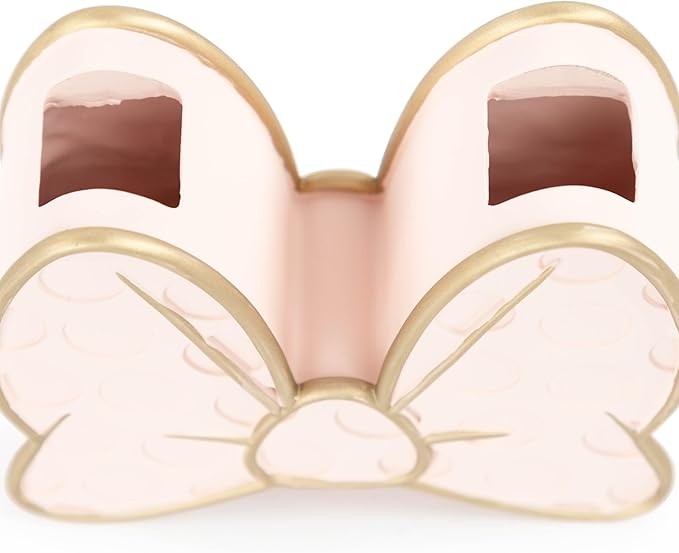 Jay Franco Disney Minnie Mouse Bow Toothbrush Holder - Pink Resin Pencil Holder - Bathroom Storage