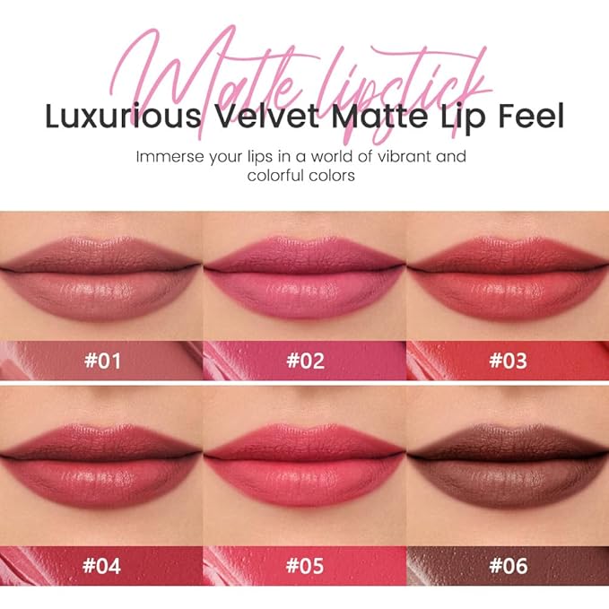 Cardinal Red Matte Lipstick Crayon - High Pigment Creamy Formula, Waterproof Long Lasting, Smooth Glide Application, Non-Sticklipstick,Ultra Thin Lightweight,Velvet Matte Lip Feel for Women 04