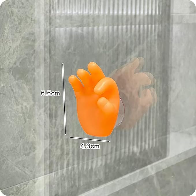 2 Pack Rain Boot Toothbrush Holder Silicone Cute Organizer for Your Bathroom Perfect Toothbrush Holder for Children,Safety Razor Stand Multi Purpose Bathroom Accessory (OK Small Hand)