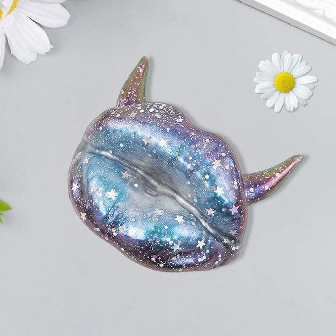 3 pcs Lips Resin Mold 3D Unique Witchy Molds Resin Art Molds Ornament Silicone UV Epoxy Casting Molds for DIY Décor