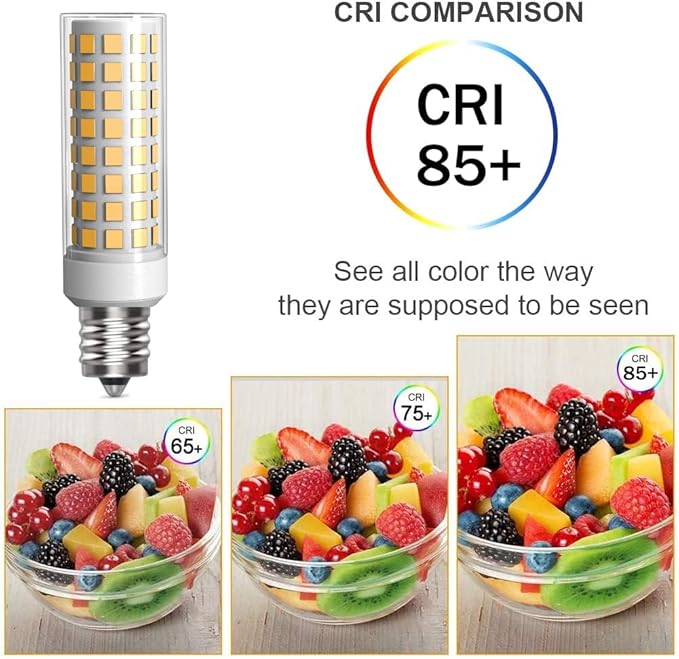 3 Pack E12 LED Candelabra C7 Chandelier C37 Fan Light Bulbs Kx-2000 Bulbrite Replacement, 7W Equivalent to 70W Incandescent, 700LM AC120V (Warm White 3000K)