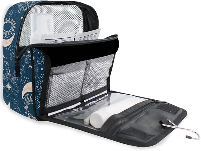 senya Hanging Travel Toiletry Bag Kit Makeup Case Cosmetics Organizer for Men Women