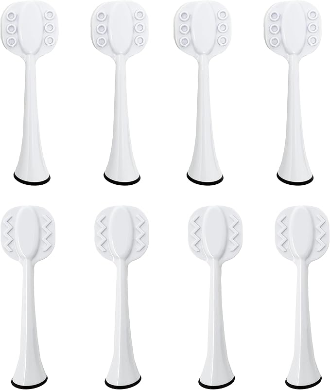 Tongue Brush Heads for Philips Sonicare Electric Toothbrush, Tongue Scraper Refills for Fresh Breath, Fits 4100/5100/6100/9023, Not Essence, E Series or One 8-Pack