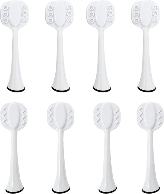 Tongue Brush Heads for Philips Sonicare Electric Toothbrush, Tongue Scraper Refills for Fresh Breath, Fits 4100/5100/6100/9023, Not Essence, E Series or One 8-Pack