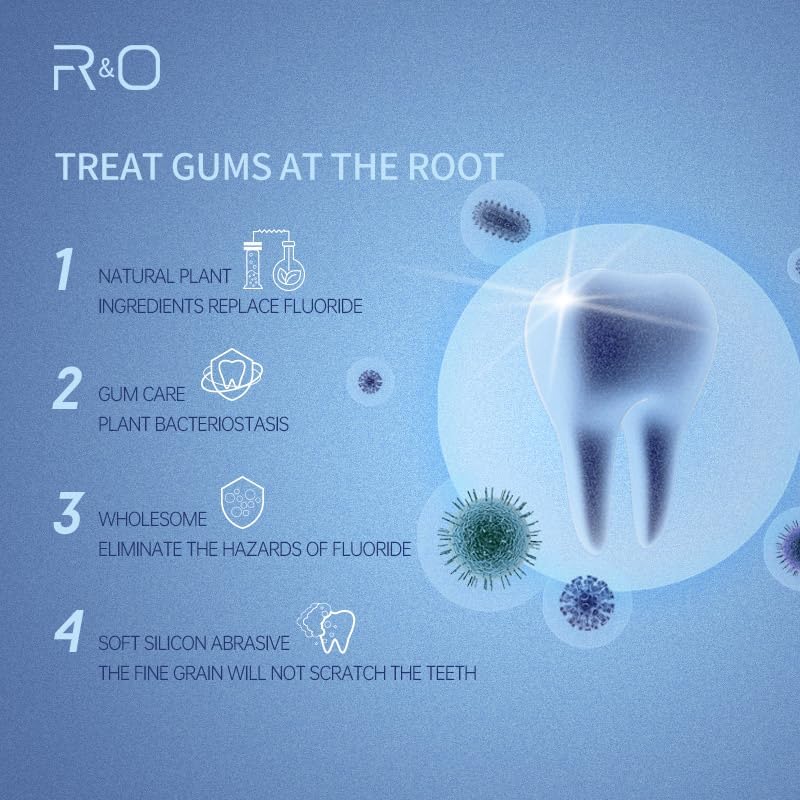 R&O Ginger Mint Fresh Toothpaste, 3.53 oz - A Miracle for Oral Hygiene, Maintains Fresh Breath, Relieves Oral Discomfort, Removes Dental Plaque (3)